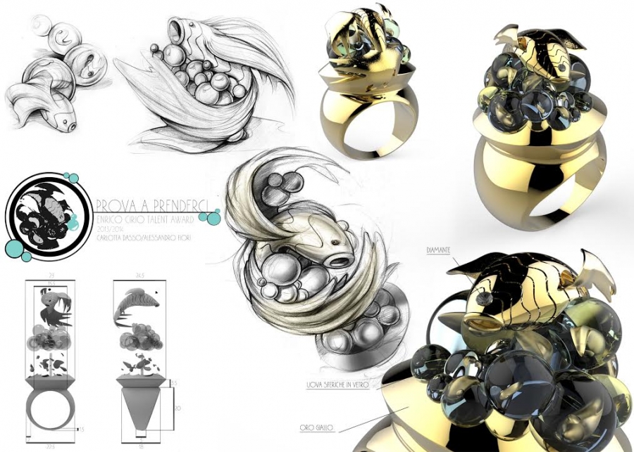 Кольцо Prova a Prendermi Александро Фьори и Карлотта Дассо 
