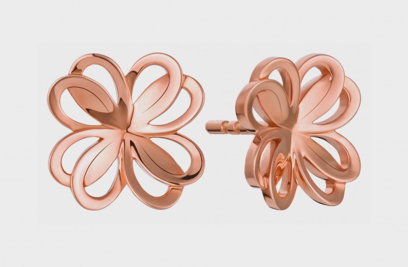 3_Montblanc_Emblem_Trefle_de_Petales_Entrelaces_earstuds_in_pink_gold