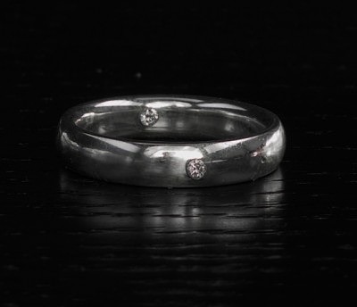 Кольцо Identity Inside с капсулой ДНК и одним бриллиантом