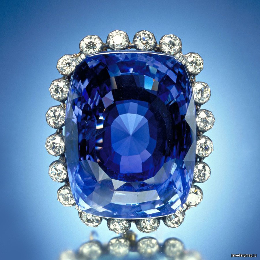 Синий Драгоценный Камень Сапфир Фото