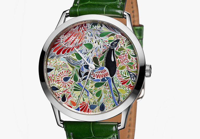 Часы Slim d’Hermès Mille Fleurs du Mexique