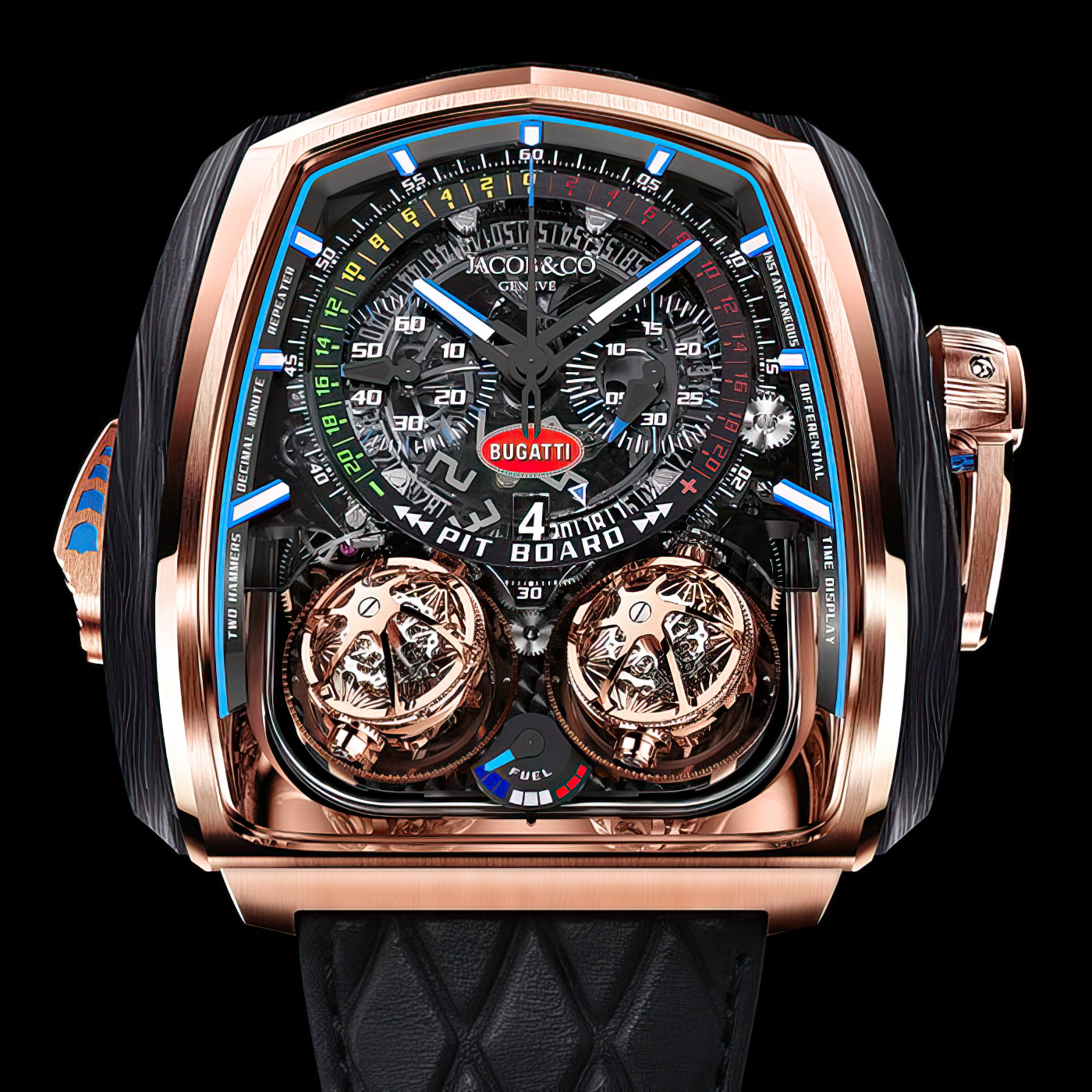 Фантастические Jacob & Co x Bugatti Chiron Tourbillon с 16